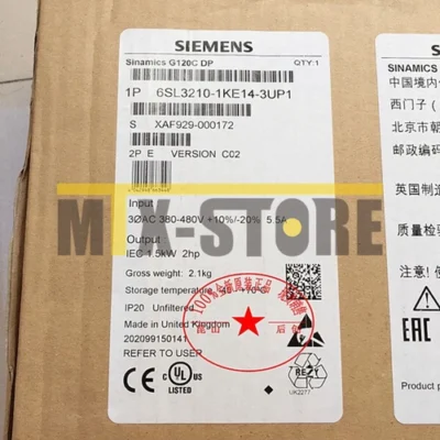 Unopened Brand New In Box Siemens 6SL3210-1KE14-3UP1 6SL3 210-1KE14-3UP1