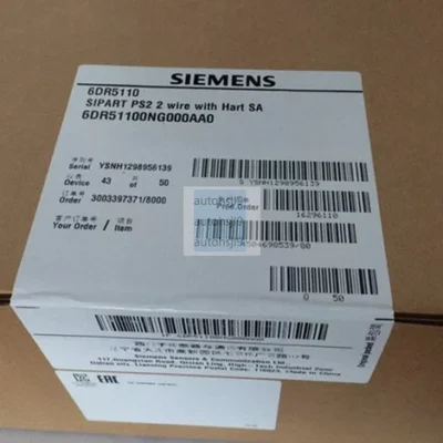 6DR51100NG000AA0 New Siemens Electropneumatic Positioner 6DR5110-0NG00-0AA0
