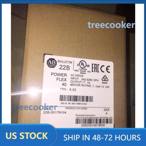 NEW Allen-Bradley 22B-D017N104 PowerFlex 40 7.5kW 10 HP AC Drive US Free Tax 1 NEW Allen-Bradley 22B-D017N104 PowerFlex 40 7.5kW 10 HP AC Drive US Free Tax