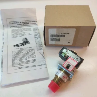 Genuine Asco HC26A215 Pressure Switch 40-120 Psi, 1/8" or 1/4" NPT Connection