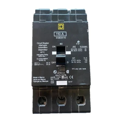NEW Square D EGB34110 Bolt-On Circuit Breaker 110A 480Y/277V 3P 3PH 110 AMP