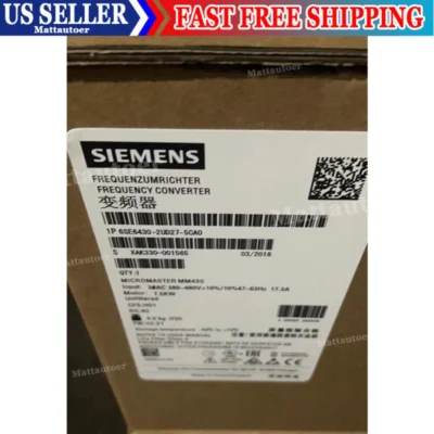 New Siemens 6SE6430-2UD27-5CA0 6SE64302UD275CA0 MICROMASTER430 without filter