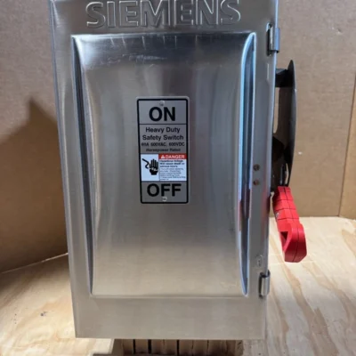 SIEMENS HF362S STAINLESS FUSIBLE HEAVY DUTY SAFETY DISCONNECT SWITCH 60A 600V