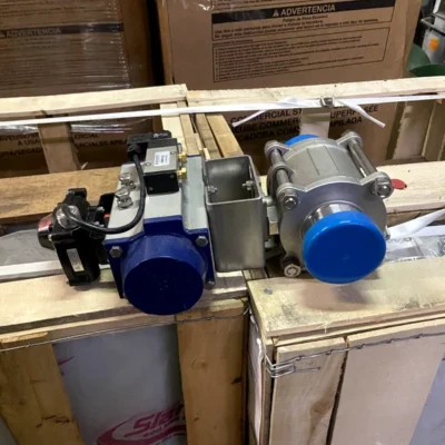VNE Pneumatic Actuator & 3" Ball Valve Stainless Steel w/ Bonomi LS2-B Switch
