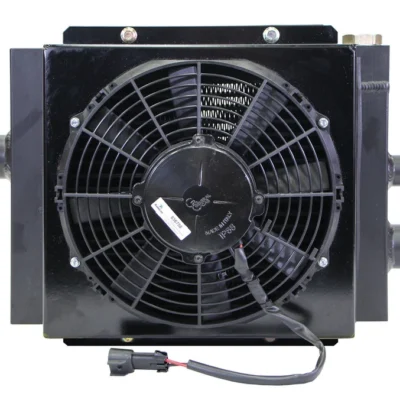 Mobile Hydraulic Oil Cooler Fan & Shroud Model DC-12 (12 Volt w/ OC-62) With