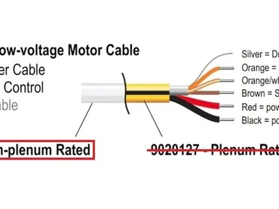 Somfy 9020126 SDN Low-voltage Power & Data Cable Non-Plenum (1,000' Spools)