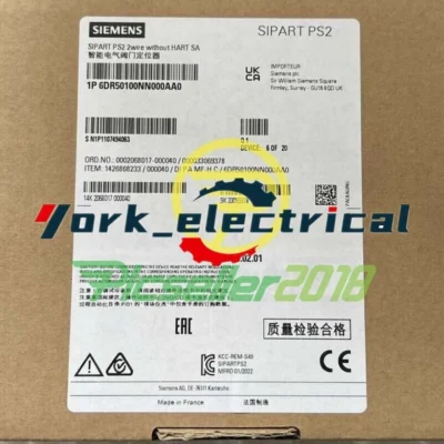 6DR5110-0NN00-0AA0 New Siemens Electropneumatic Positioner 6DR51100NN000AA0