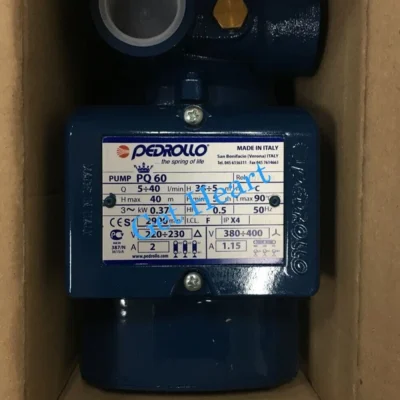 Pedrollo PQ60 Electric Peripheral Oil Pump 0.5HP Brass Impeller 380V 50Hz