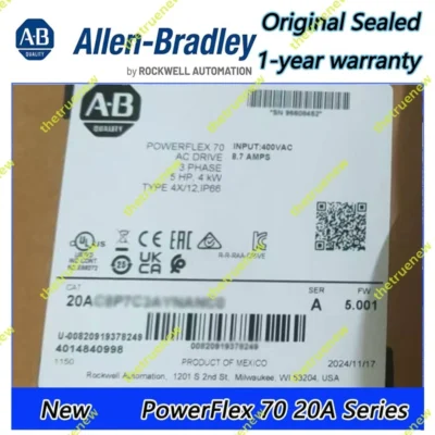 20AD8P0C3AYNNNC0 AB PowerFlex 70 Ac Drive Original Sealed in stock Fast Ship