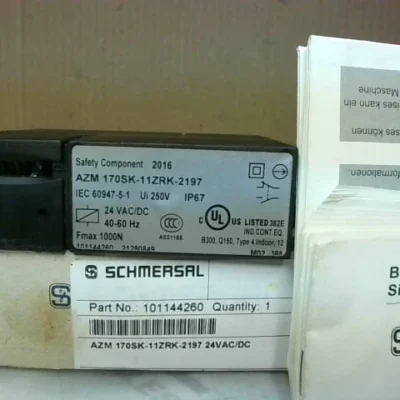 Schmersal AZM 170SK-11ZRK-2197 Solenoid Interlock Switch 24VAC/ - New In Box