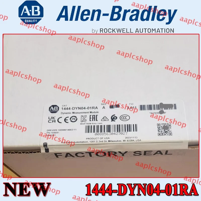 1444-DYN04-01RA Measurement EtherNet/IP Module 1444 Monitoring System New AB 1 1444-DYN04-01RA Measurement EtherNet/IP Module 1444 Monitoring System New AB