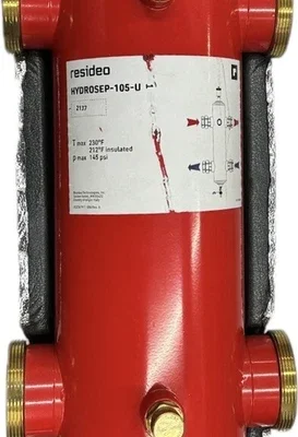 New Resideo Honeywell HYDROSEP-105-U HYDRAULIC SEPARATOR 2" Union High Temp