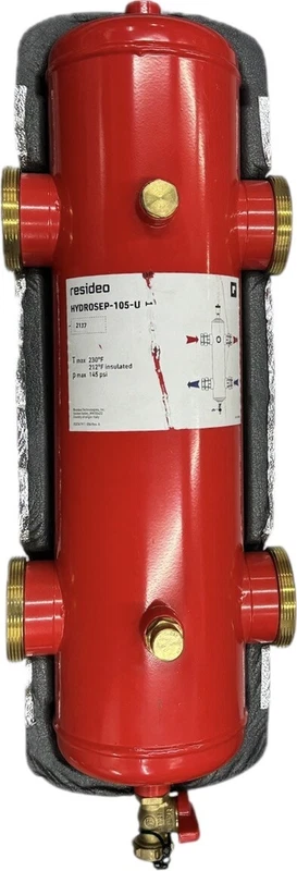 New Resideo Honeywell HYDROSEP-105-U HYDRAULIC SEPARATOR 2" Union High Temp 1 New Resideo Honeywell HYDROSEP-105-U HYDRAULIC SEPARATOR 2" Union High Temp
