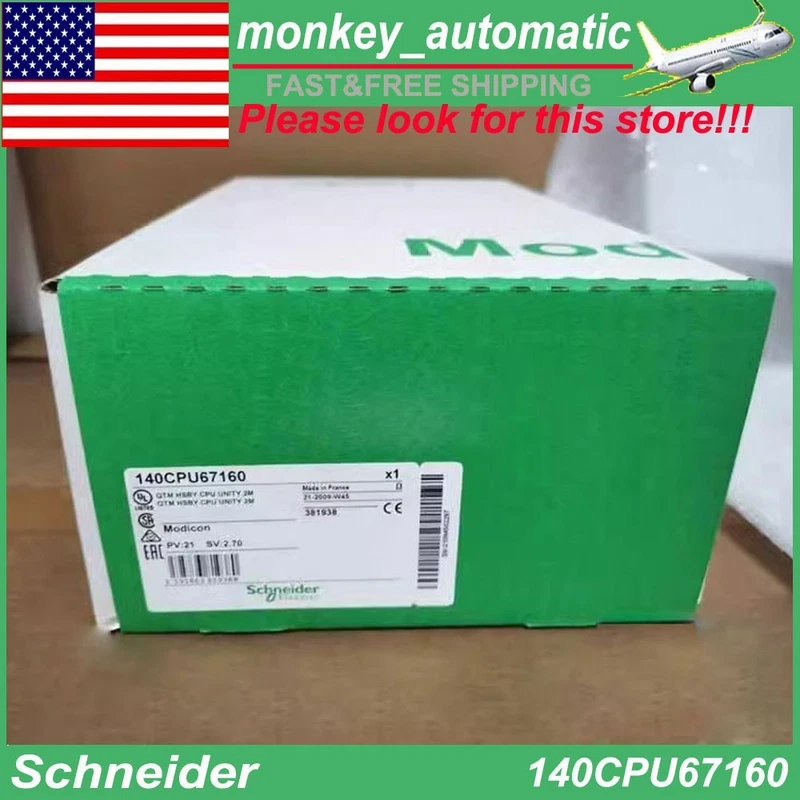New In Box Schneider 140CPU67160 I/O Base Analog Input Module 140-CPU-671-60 1 New In Box Schneider 140CPU67160 I/O Base Analog Input Module 140-CPU-671-60