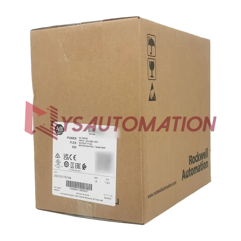 Allen Bradley25B-D017N104 PowerFlex 525 7.5kW 10Hp AC Drive Variable Frequency 1 Allen Bradley25B-D017N104 PowerFlex 525 7.5kW 10Hp AC Drive Variable Frequency