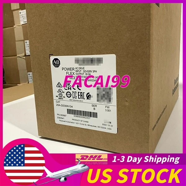 25A-D030N104: New Sealed AB PowerFlex 523 15kW (20HP) AC Drive (Free Shipping) 1 25A-D030N104: New Sealed AB PowerFlex 523 15kW (20HP) AC Drive (Free Shipping)