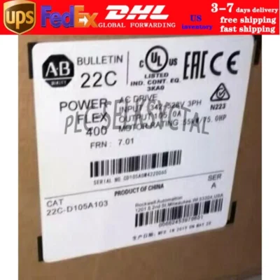 New Sealed 22C-D105A103 Power Flex 400 75HP AC Drive 22CD105A103 US Free Tax