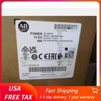 Allen-Bradley 22C-D030N103 PowerFlex 400 15 kW 20 HP AC Drive NEW US Free Tax