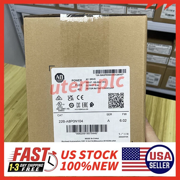 Allen-Bradley 22B-A8P0N104 PowerFlex 40 Frequency AC Drive New Factory Sealed 1 Allen-Bradley 22B-A8P0N104 PowerFlex 40 Frequency AC Drive New Factory Sealed