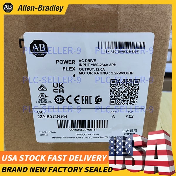 Free Shipping Allen-Bradley 22A-B012N104 Powerflex 4 AC Drive AB 22AB012N104 1 Free Shipping Allen-Bradley 22A-B012N104 Powerflex 4 AC Drive AB 22AB012N104