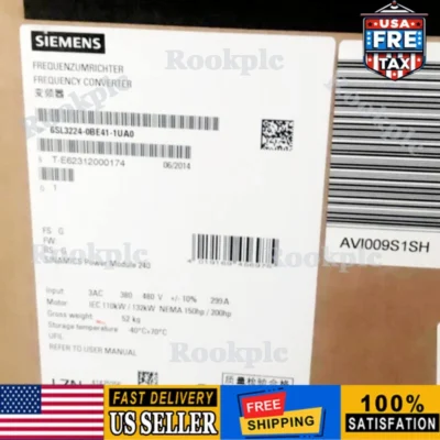 New Siemens 6SL3224-0BE41-1UA0 6SL3 224-0BE41-1UA0 G120 PM 240 Power Module