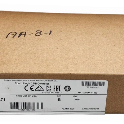 Allen-Bradley 1756-L71 ControlLogix 2 MB Controller PN-114304 NEW Sealed Box