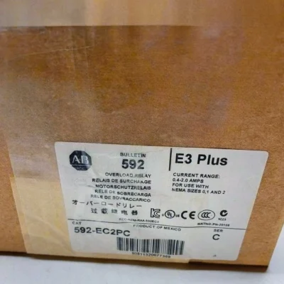 AB 592-EC2PC Ser. C Overload Relay 0.4-2.0 Amp Brand New In Box DHL/FedEx/UPS