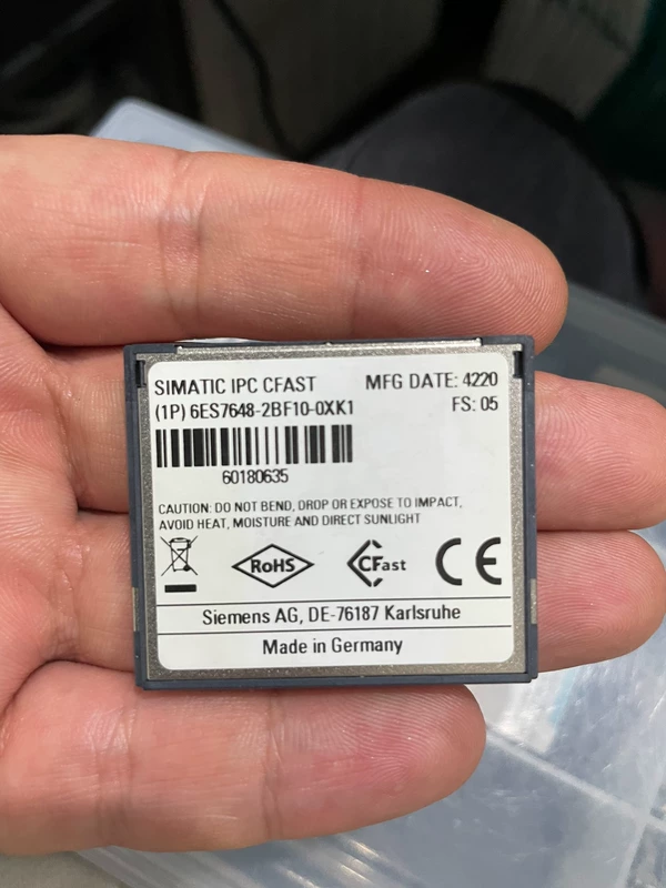 Siemens CF Card 6ES7 648-2BF10-0XK1 - Industrial Automation Memory Storage 1 Siemens CF Card 6ES7 648-2BF10-0XK1 - Industrial Automation Memory Storage