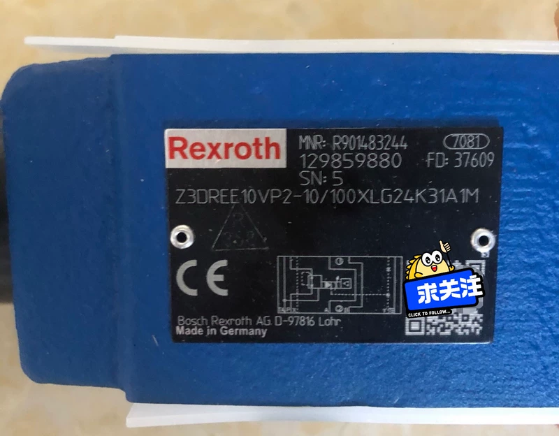 Rexroth Proportional Pressure Reducing Valve R901483244 Z3DREE10VP2-1X/100XLG24K31A1M 1 R901483244 Z3DREE10VP2-1X/100XLG24K31A1M