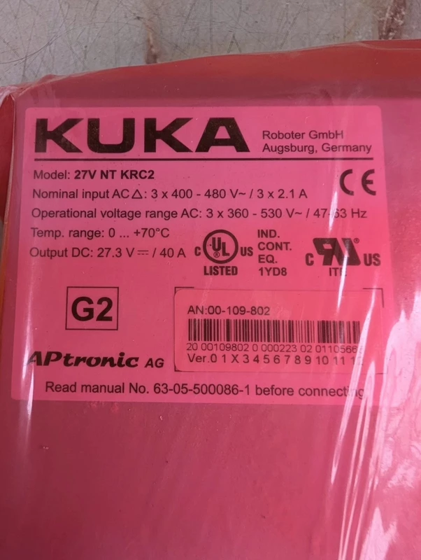 00-109-802 KUKA Power Module - Reliable Power Supply Solution