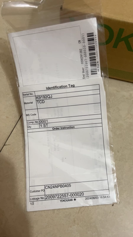 Yokogawa Thermal Conductivity Detector K9192QJ - Accurate Gas Sensing