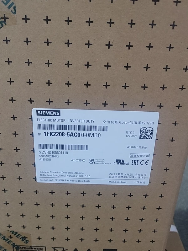 1FK2208-5AC00-0MB0 Servo Motor by SIEMENS for Precision