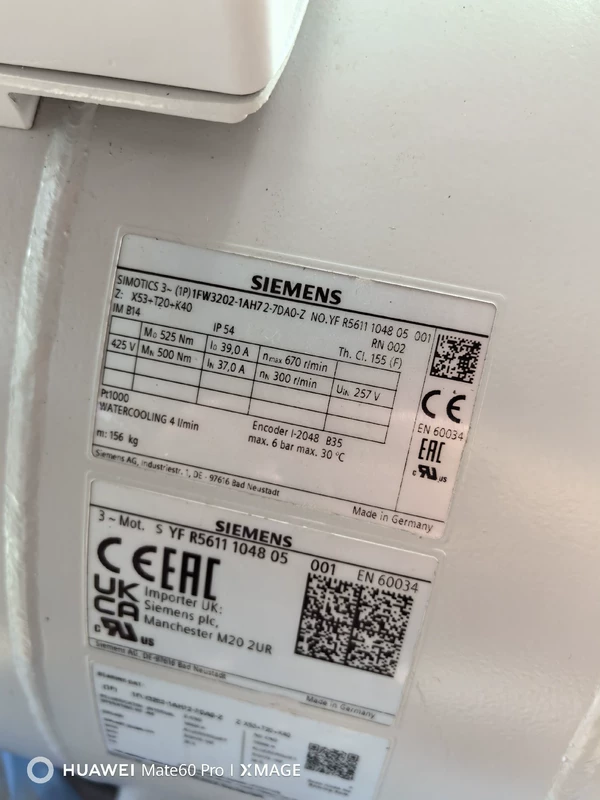 1FW3202-1AH72-7DA0-Z SIEMENS Torque Motor - Precise Motion Control