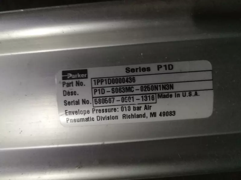 Parker 1PP1D0000436 Pneumatic Cylinder High Performance Model