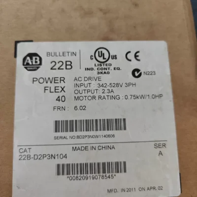 Allen-Bradley 22B-D2P3N104 Variable Frequency Drive VFD