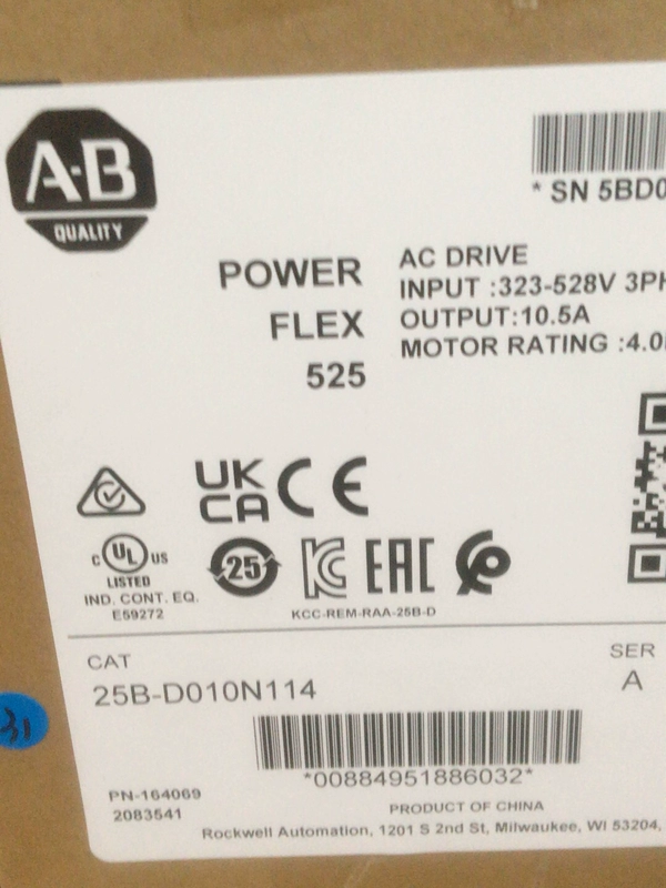 Optimize Performance with Allen-Bradley 25B-D010N114 Drive