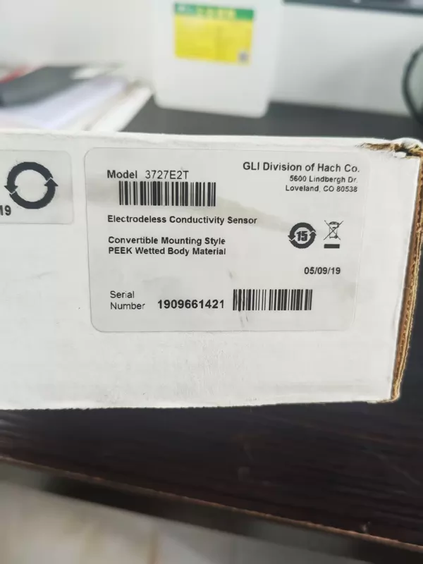 Hach Conductivity Electrode 3727E2T High Precision Sensor