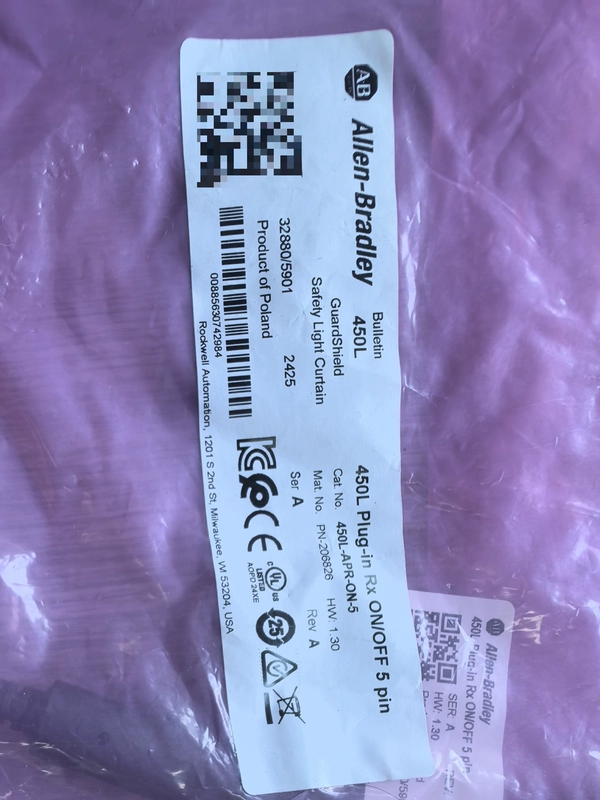 Safety Light Curtain Allen-Bradley 450L-APR-ON-5 for Factories