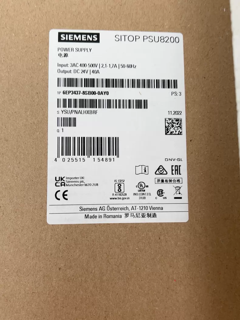 SIEMENS 6EP3437-8SB00-0AY0: Dependable Power for Industrial Use