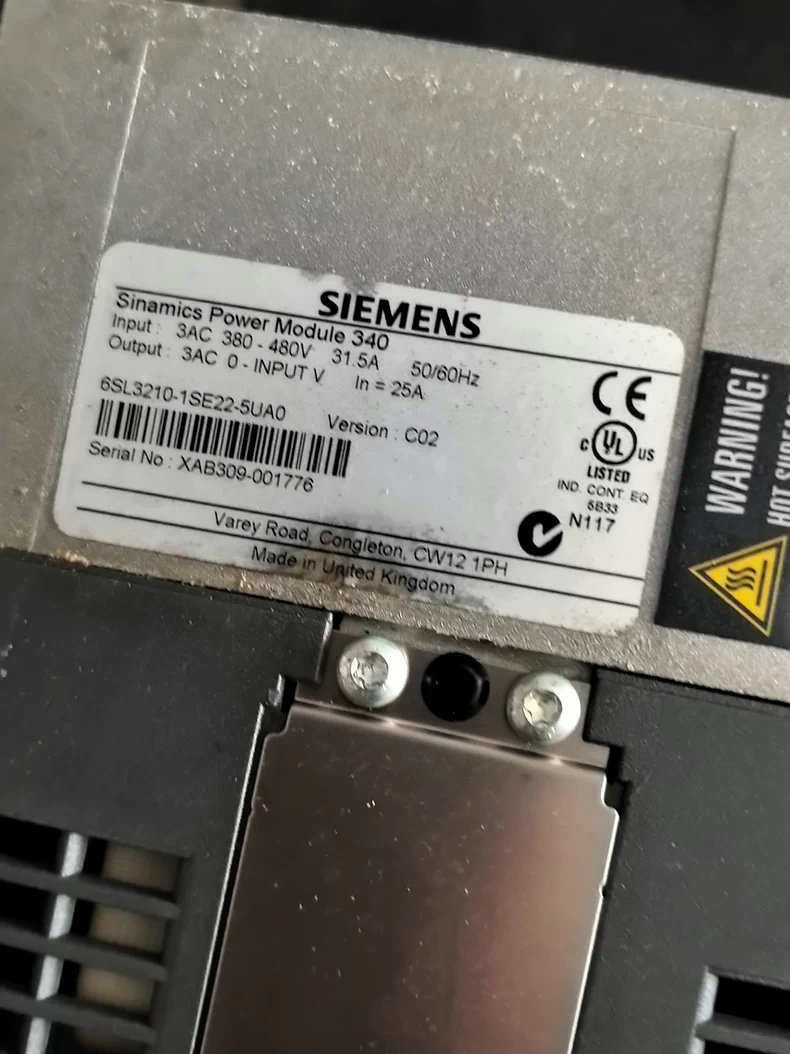 SIEMENS 6SL3210-1SE22-5UA0 Power Module Drive 1 6SL3210-1SE22-5UA0