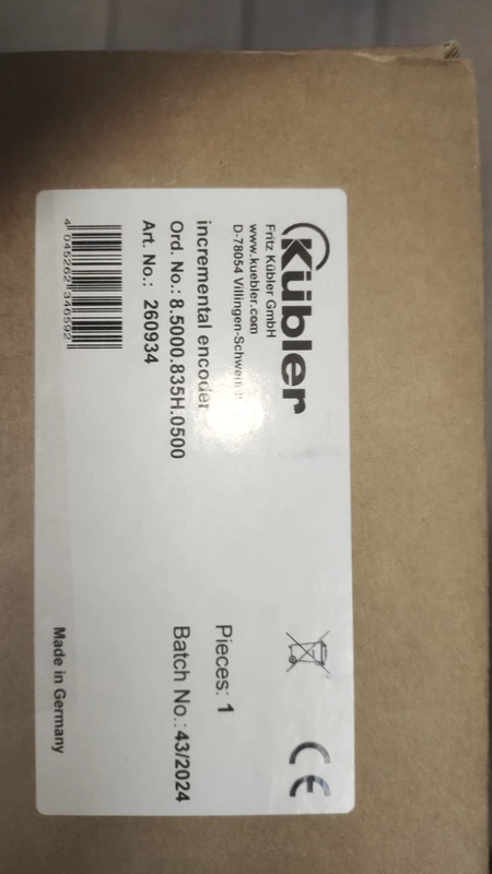 Kubler Encoder Model 8.5000.835H.0500 High Precision