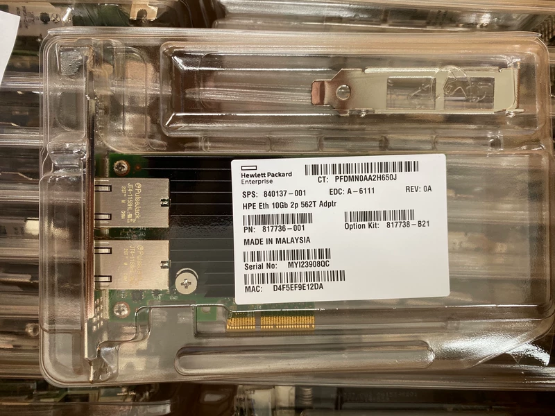 840137-001 HP Dual-Port 10G Electrical Network Adapter