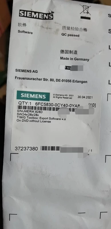 6FC5830-0CY40-0AY8 SIEMENS CNC - Advanced Control Software