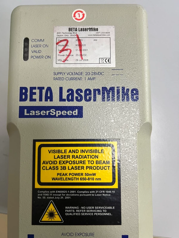 BETA Laser Speed Gauge Model 9000-320 Accurate Measurement