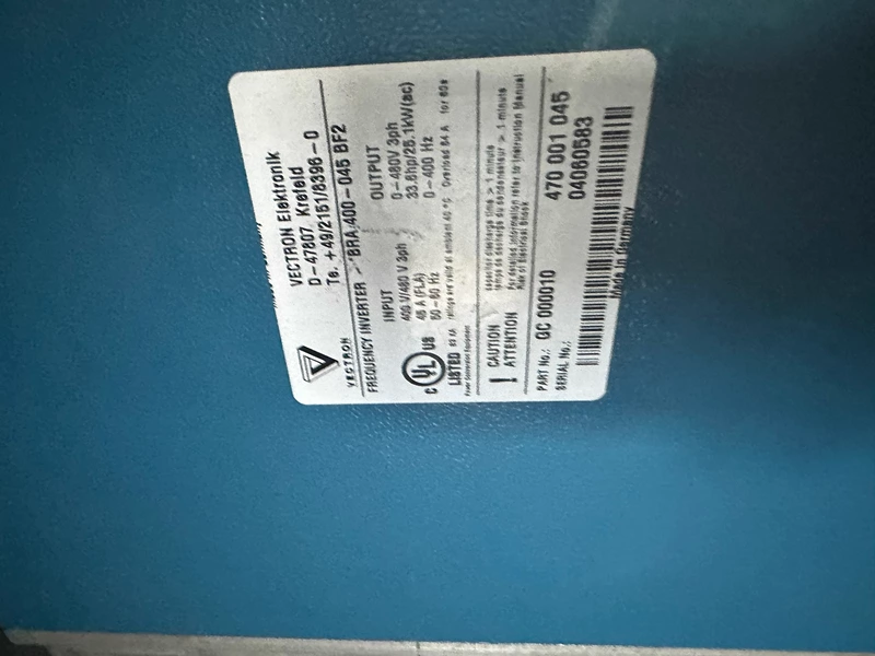VECTRON BRA 400-045 BF2 Controller for Industrial Automation