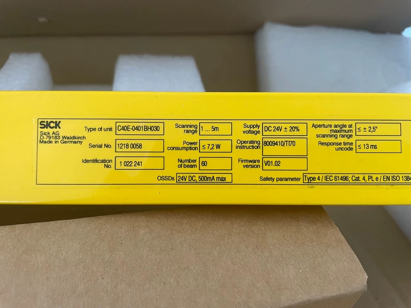 C40E-0401BH030 SICK Light Curtain - Secure Machine Access