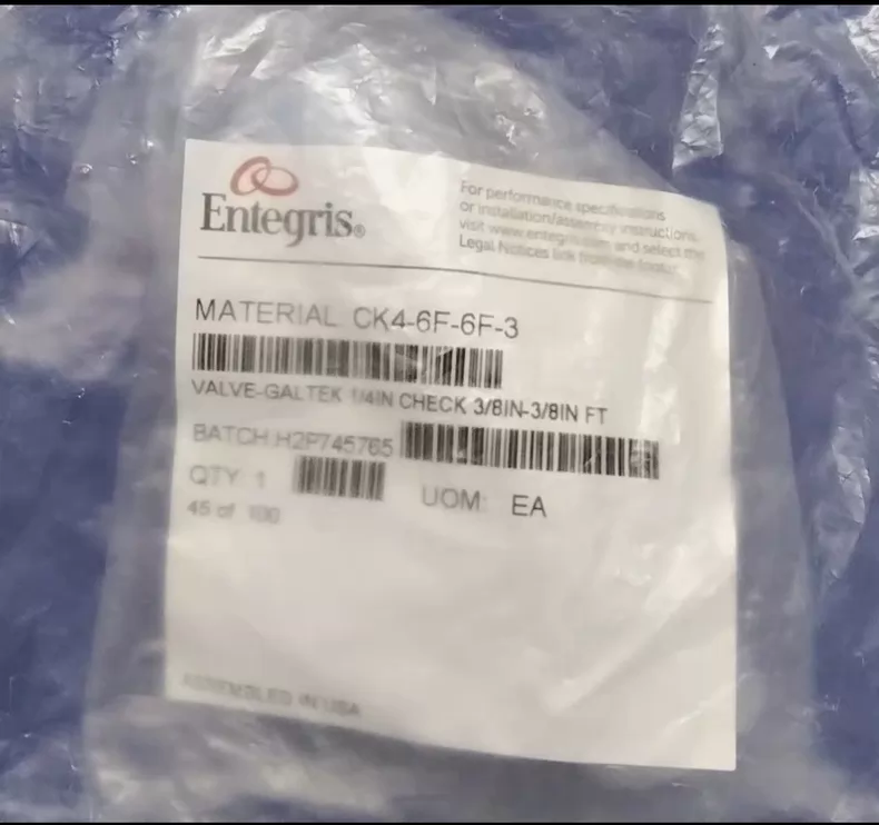 CK4-6F-6F-3 Check Valve by Entegris - Reliable Flow Management