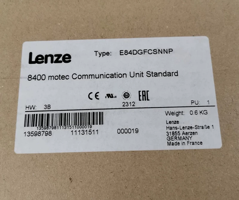 E84DGFCSNNP Lenze Inverter: Energy-Efficient Operation