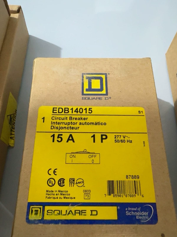 EDB14015 SQUARE D Breaker - High-Capacity Safety Device