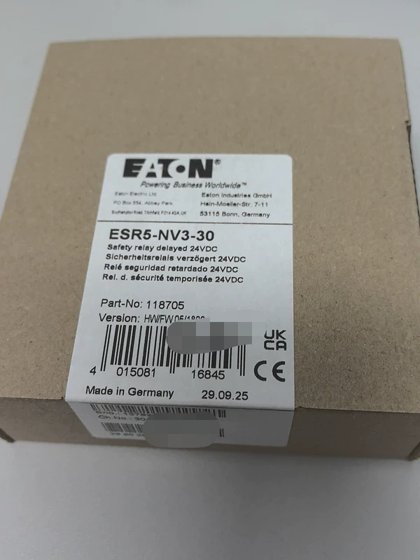 EATON Safety Relay ESR5-NV3-30 for Secure Operations